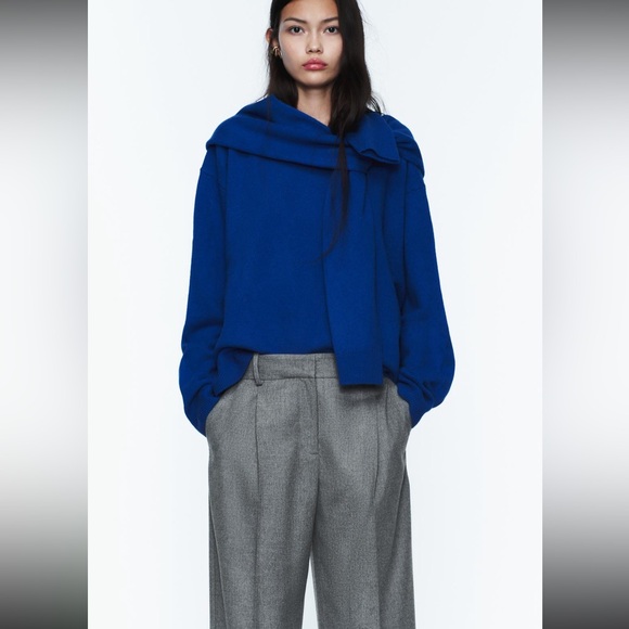 Zara pleated flannel pants - Picture 4 of 10